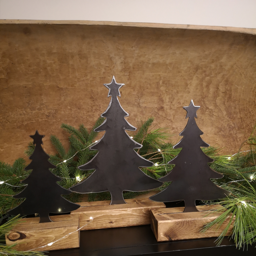 Wood Christmas Tree Ornament (Nativity Scene) - Forest Decor